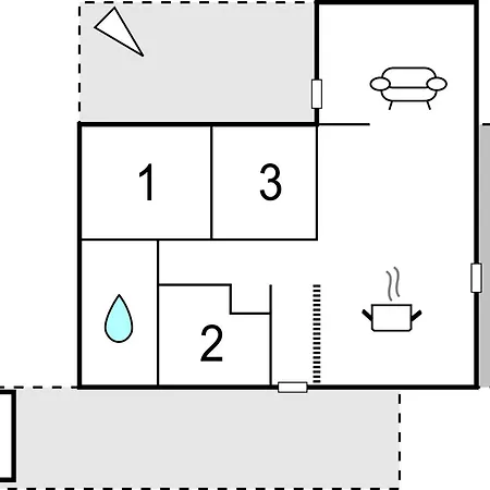 Awesome In With Kitchen Holiday home *